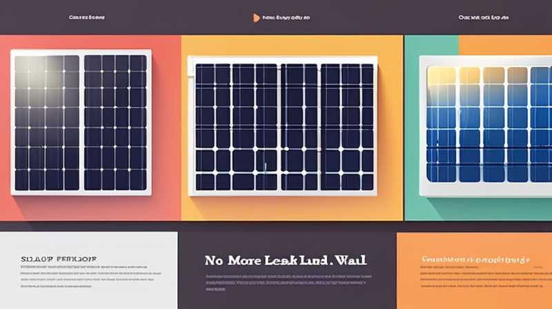 What to do if the inner wall of solar panel leaks