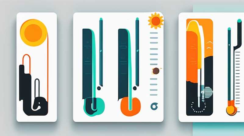 How to place the solar temperature stick