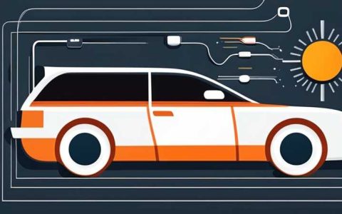 How to insert solar panel cables into the car