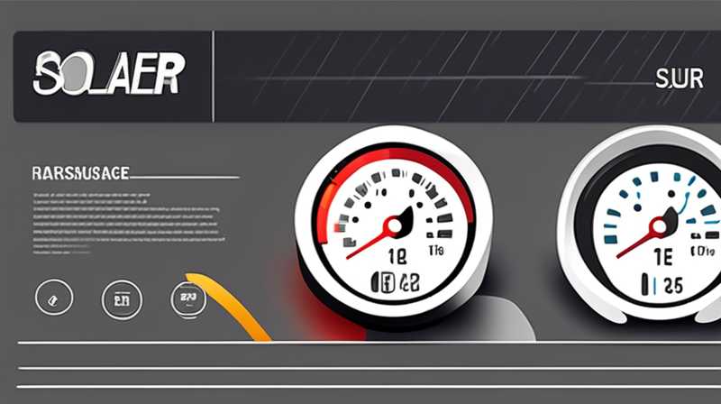 How to read the solar tire pressure gauge