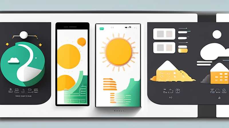 Where is solar energy placed?