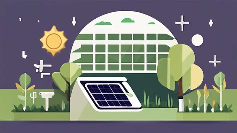 How to connect garden solar power