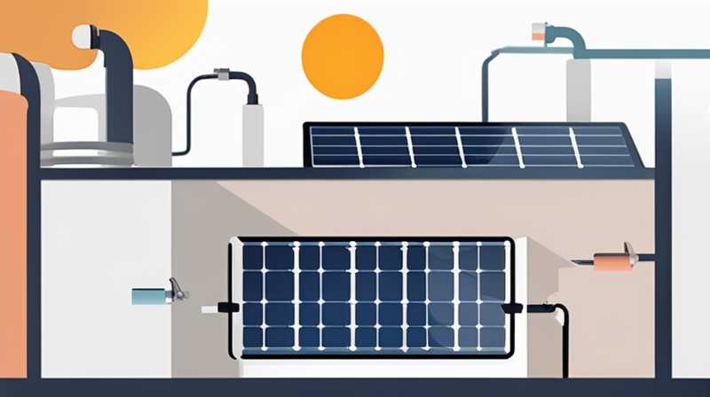 How to put solar pipes through the flue