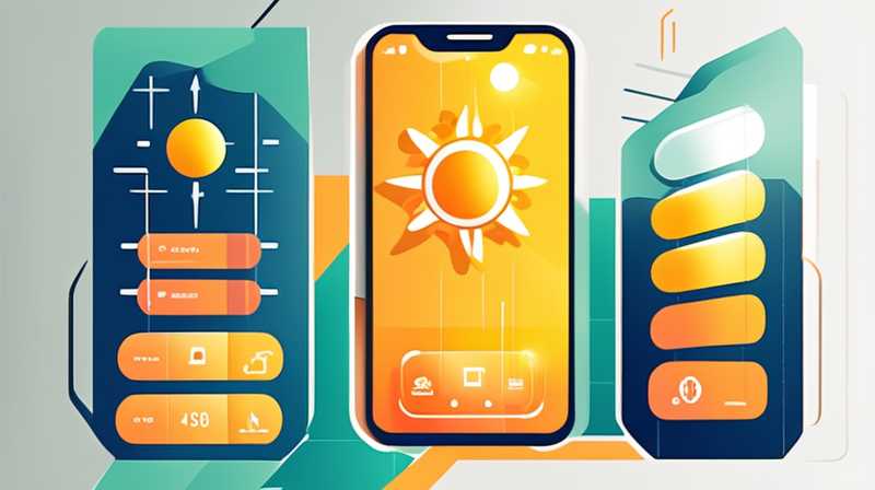 How to connect solar energy and mobile phone