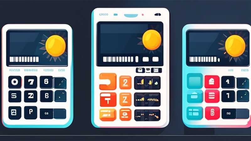 What does a solar powered calculator do?