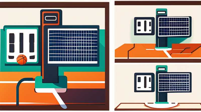 How to install solar lights on basketball court