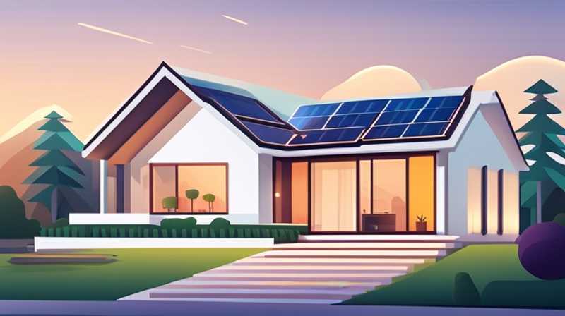 How much does it cost to use 10KV solar power in a villa?