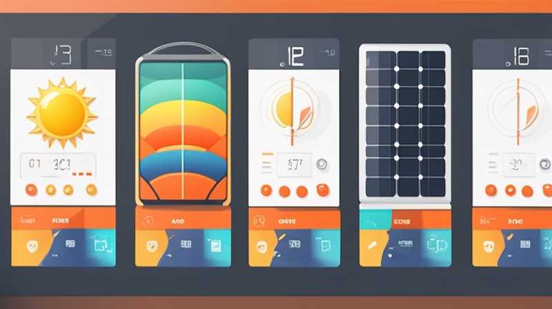 What does the solar panel display 20 mean?