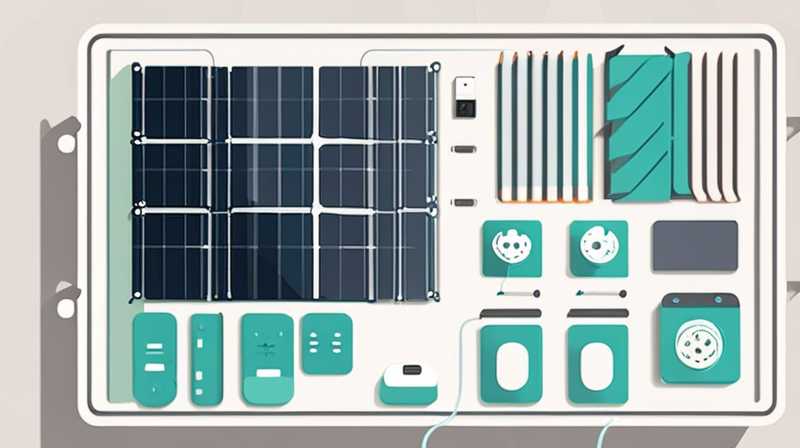 How to connect 3 solar panels to power supply