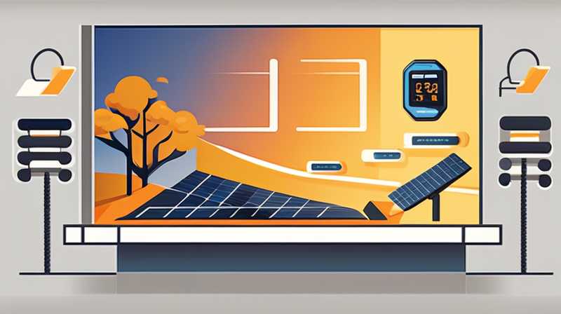 How does solar energy automatically switch power supply?