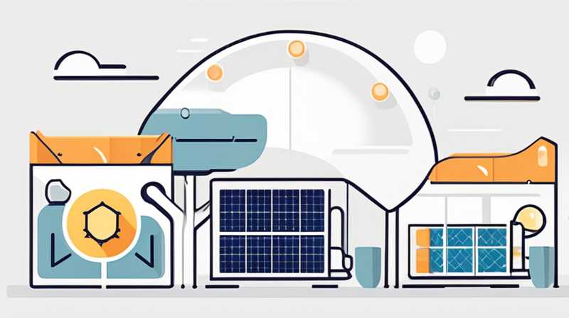 How to connect solar cells to lights