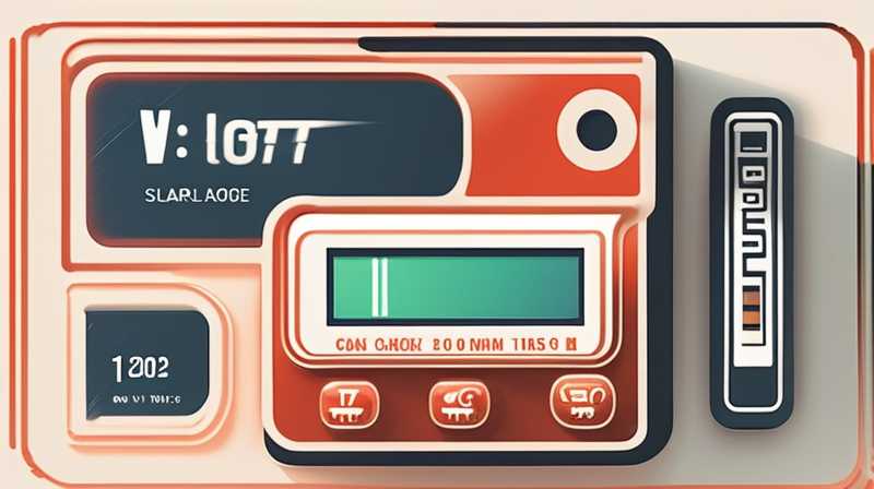 How to measure voltage with a solar meter?