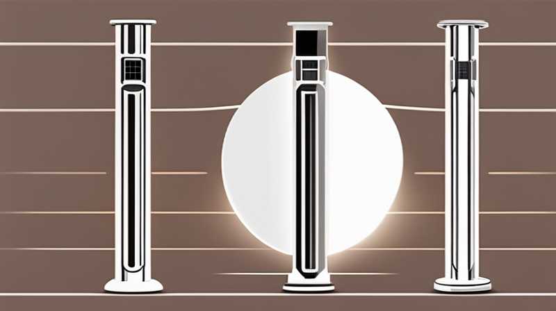 How to use solar garden column lights