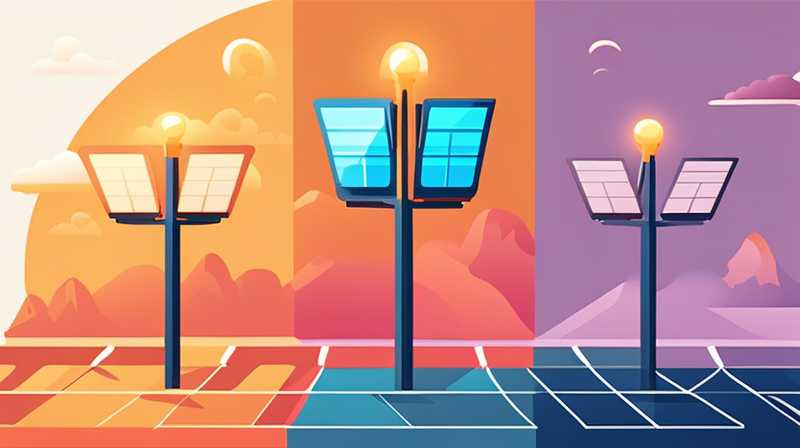 What is the appropriate color temperature of solar street lights?