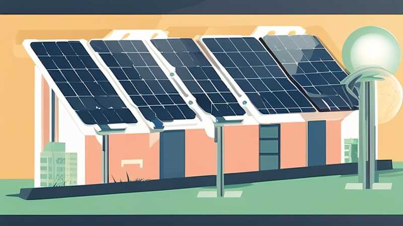 How to best place solar panels to emit light