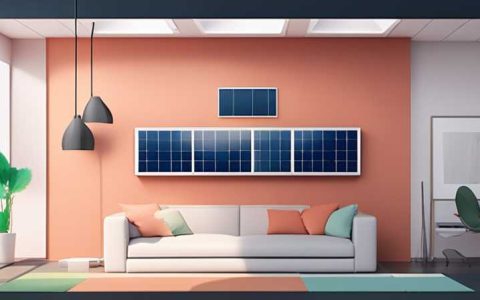 How to install wall-mounted solar panels in the living room