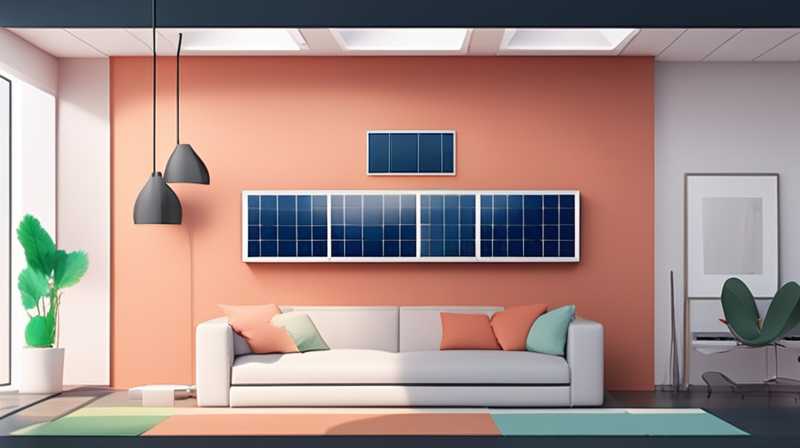 How to install wall-mounted solar panels in the living room