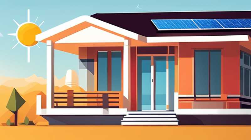 What is the voltage of solar panels on a bungalow?