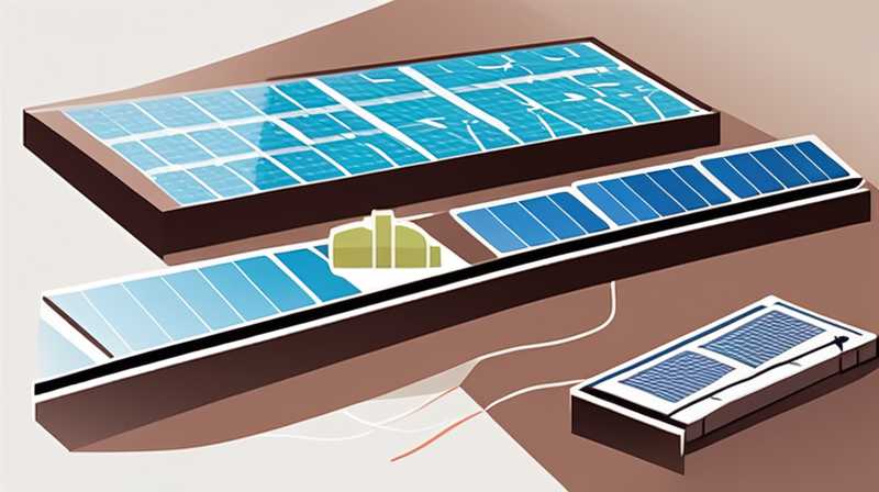 How to connect solar panels to small batteries