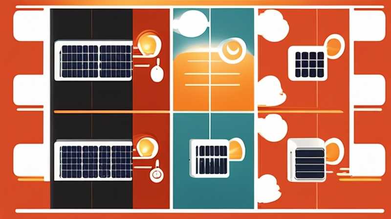 How to connect the solar light to the light line