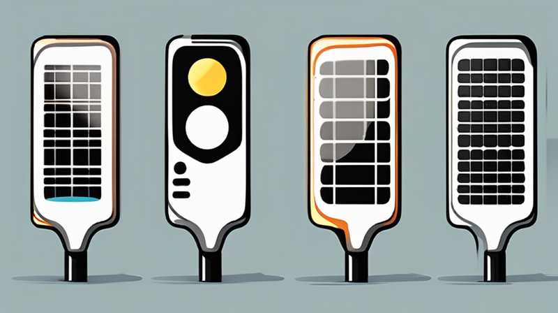 How to read solar street light in English