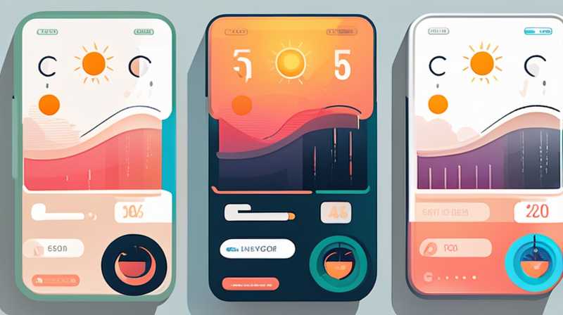 How to set solar temperature control mode