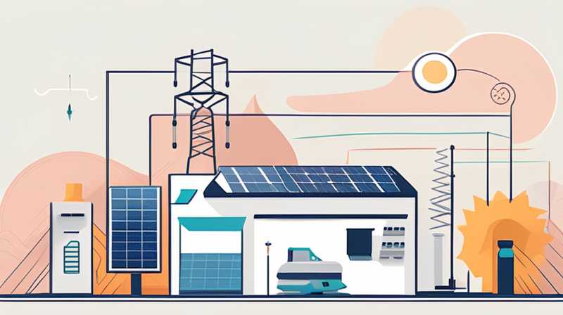 What kind of electricity is the solar electric control connected to?