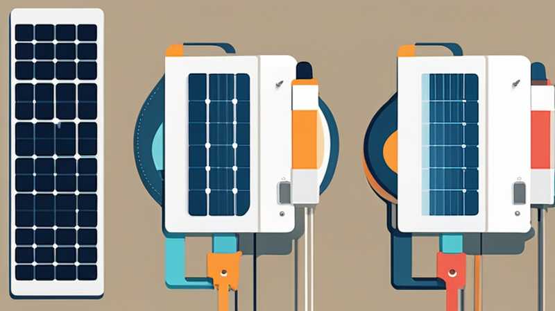 How to generate electricity with two solar panels