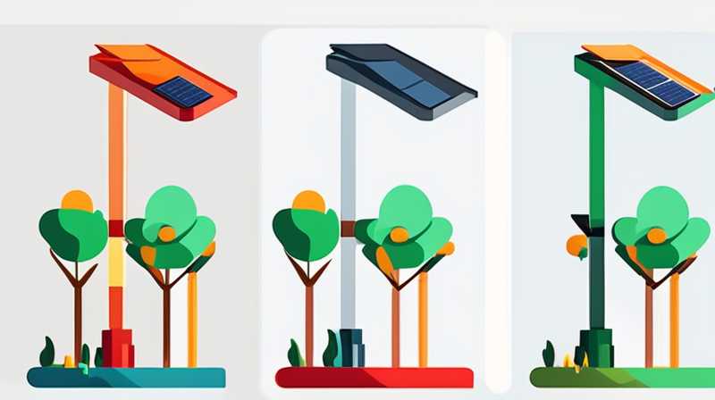 What is the minimum wattage of a solar street light?