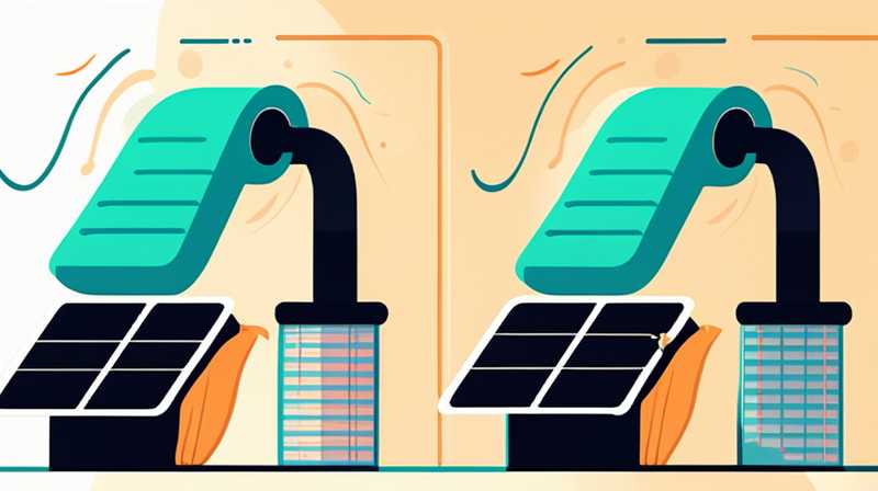 How many meters of hose are needed for solar energy