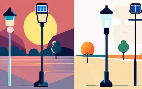 How to connect limited solar street lights