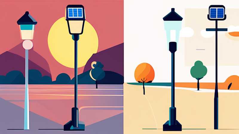 How to connect limited solar street lights