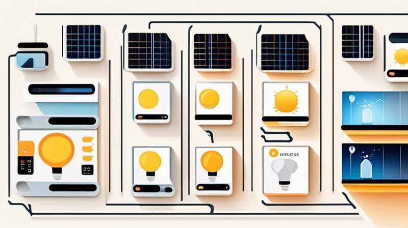 How to connect the power panel of solar lights