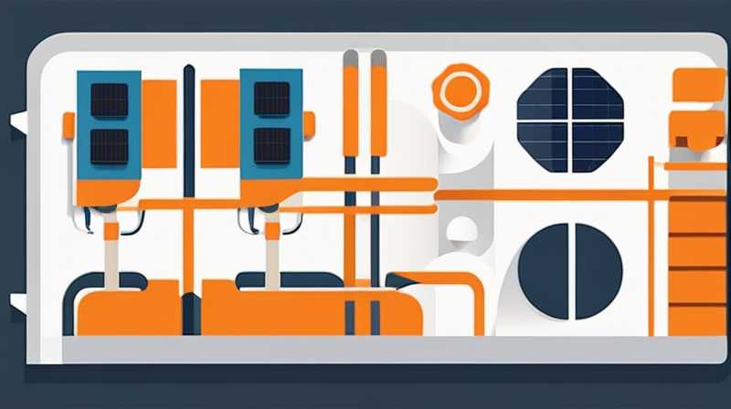 How to connect the solar panel pipes