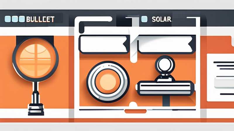 How much does a solar bullet light cost