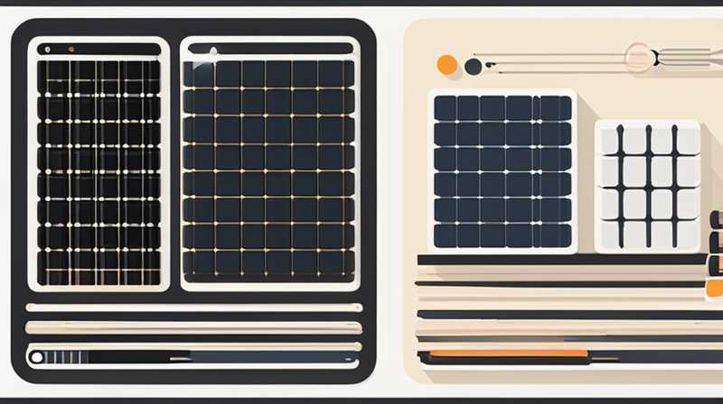 How many volts is a row of solar panels?