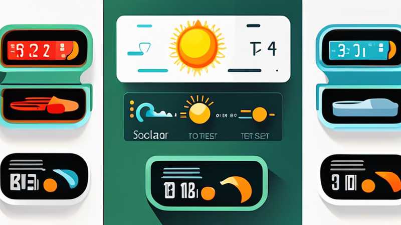 How to set the temperature of the solar energy