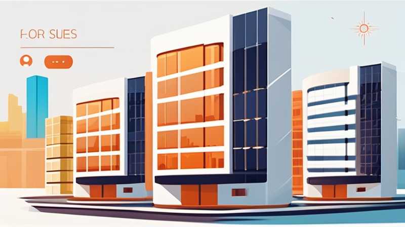 How many floors of residential buildings are equipped with solar panels?