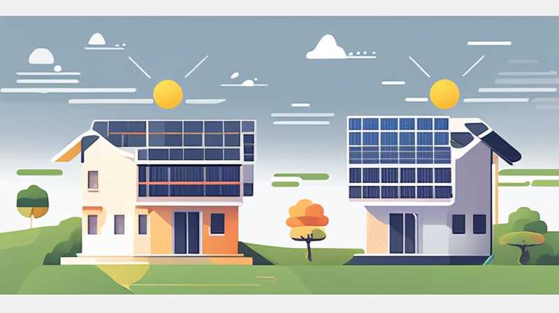 Where are the shared solar panels installed?