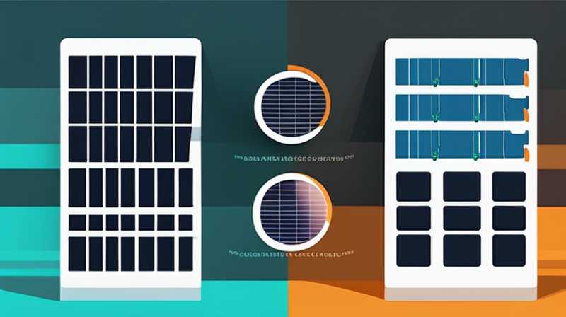 How much area does each solar photovoltaic panel have?