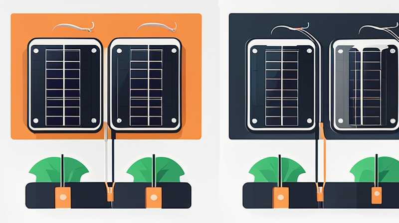 How to connect the solar power lead wire if it is broken?