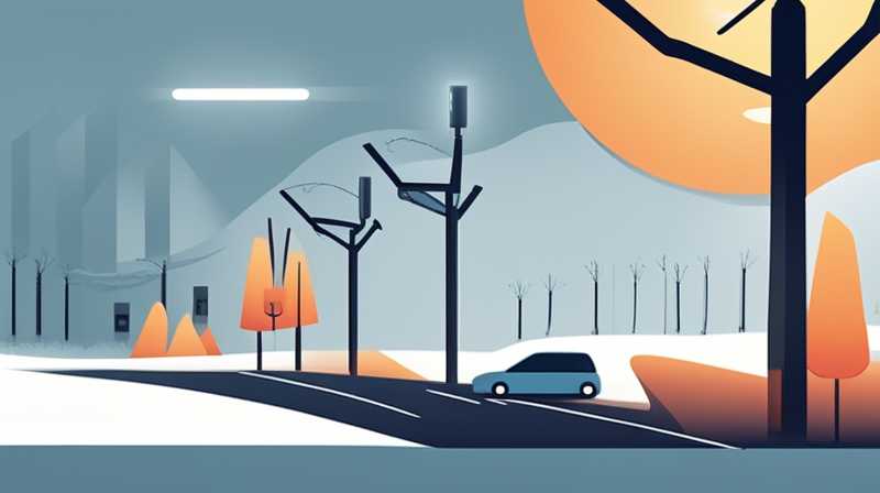 How to repair solar street lights in winter