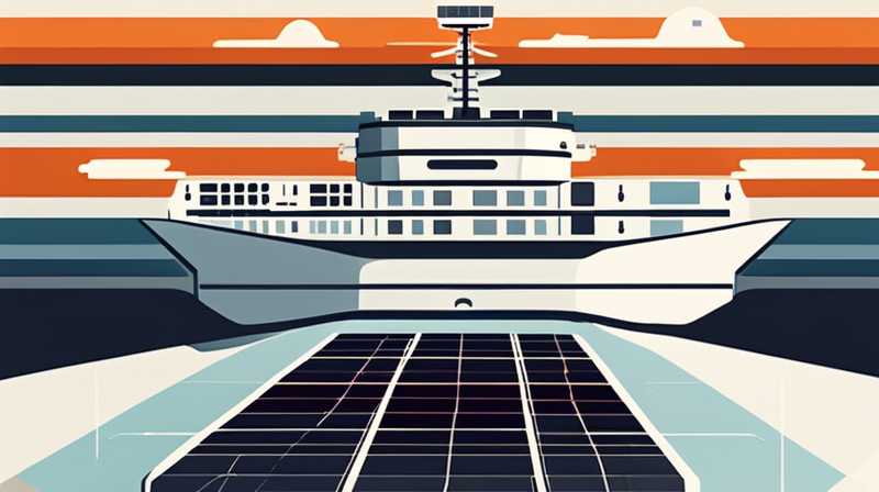 What is the use of solar panels on aircraft carriers?