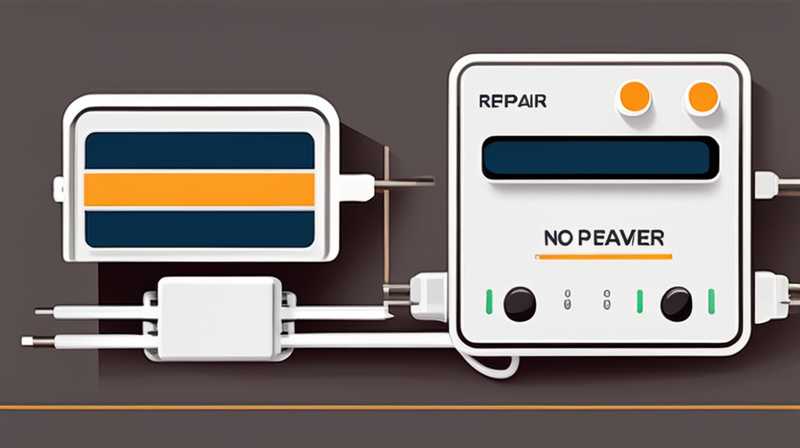 How to repair the solar controller when it has no power