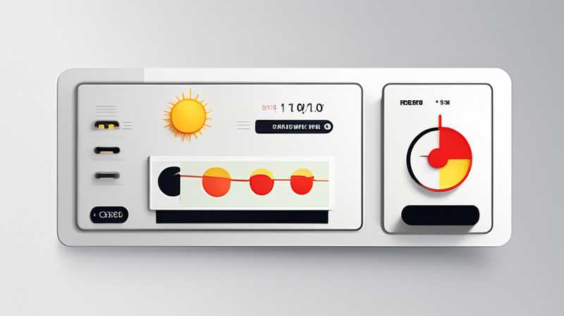 What symbol does a solar meter display when it is disconnected?