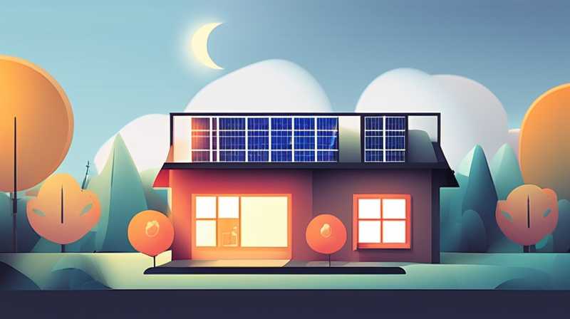 What light will be turned on when the solar power is fully charged?