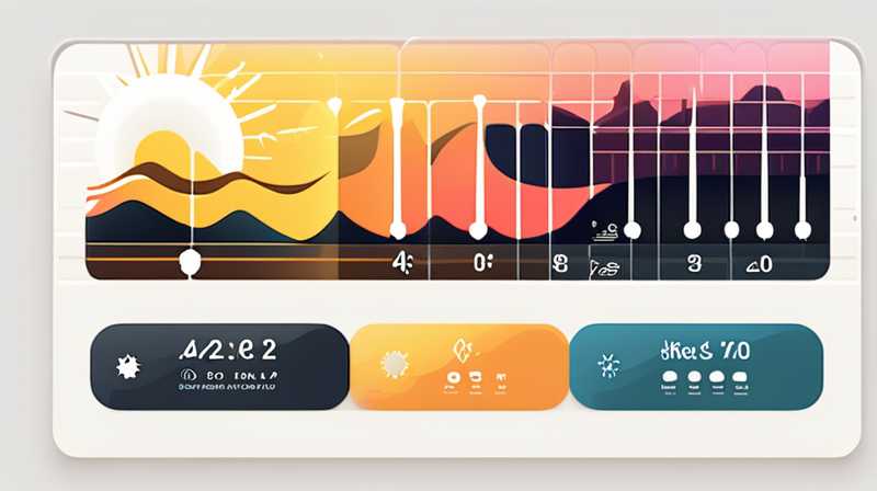 What is the normal solar energy level?