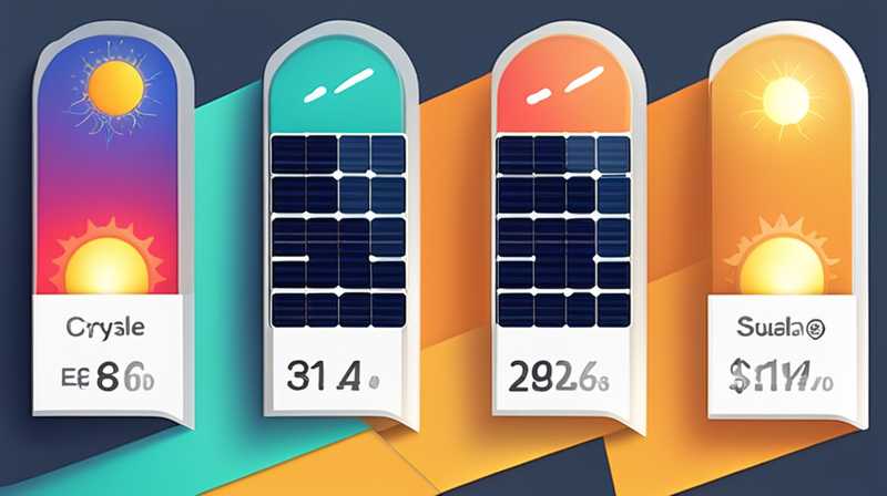 How much does crystalline silicon solar energy cost per square meter?