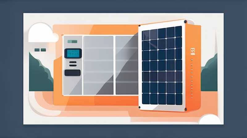 When does the wall mounted solar panel use electricity?