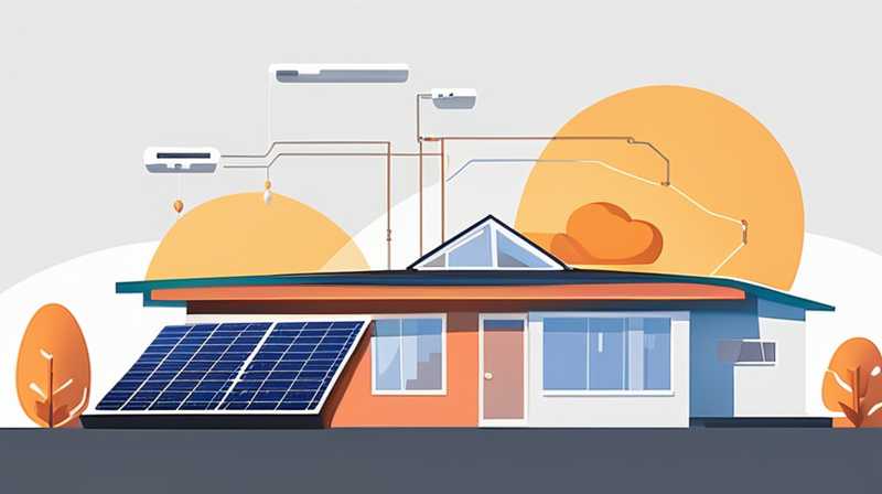 How to wire solar power on the roof